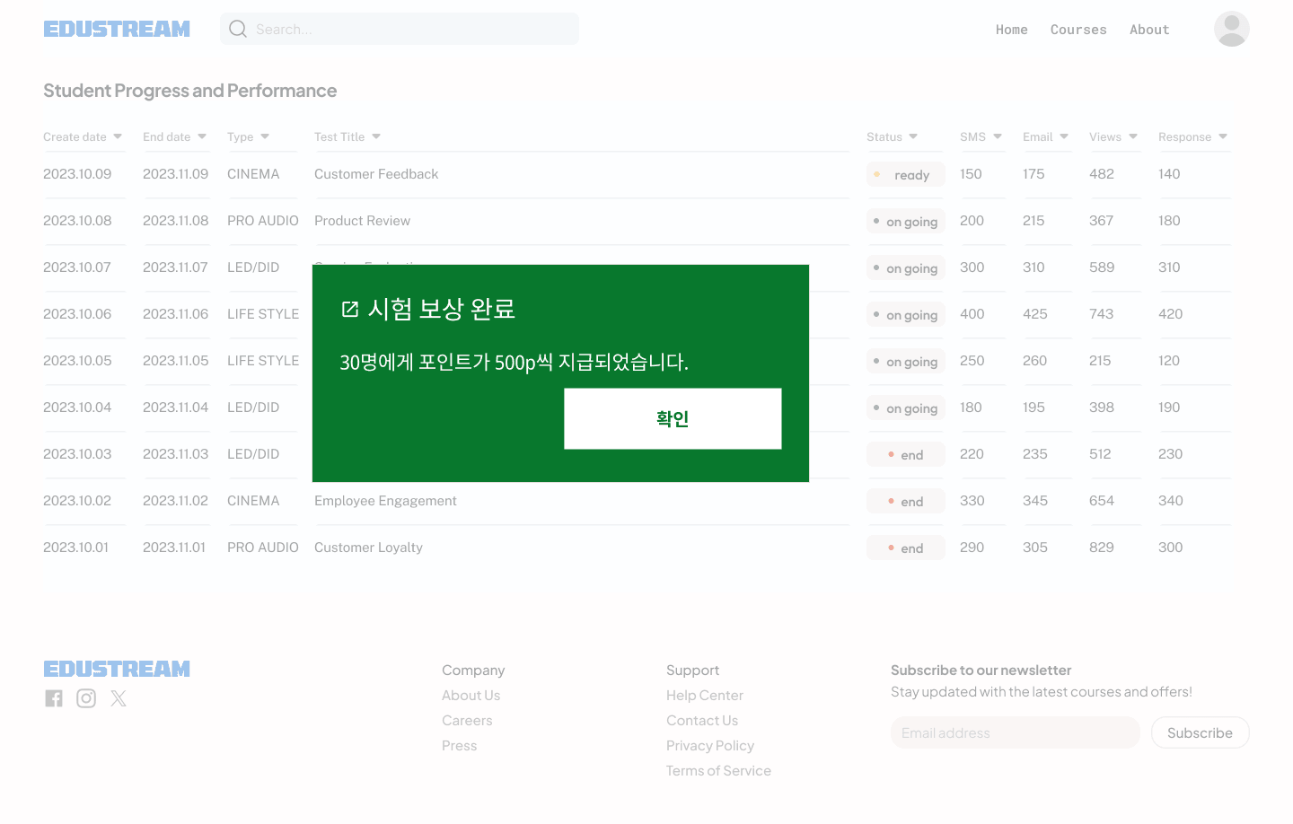 퀴즈/과제 완료 보상